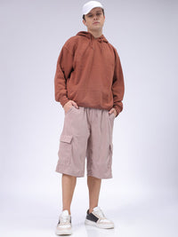 The Indian Garage Co Men Loose Fit Cargo Shorts