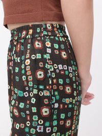 DressBerry Fusion Flair Bandhani Inspired Wide Leg Trouser