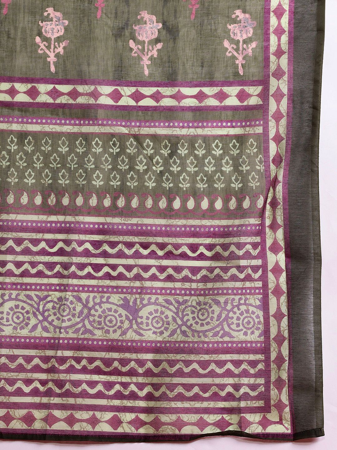 Anouk Printed Regular Kurta with Trousers & Dupatta