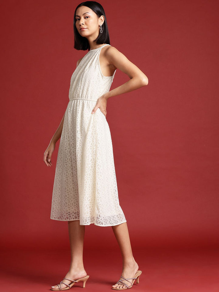 all about you Lace A-Line Midi Dress