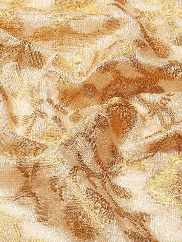 Silk Land Floral Zari Tissue Mysore Silk Saree