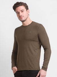 Being Human Men Brown Cotton T-shirt