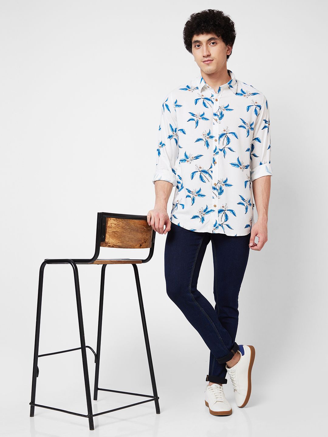 SPYKAR Conversational Printed Cotton Shirt