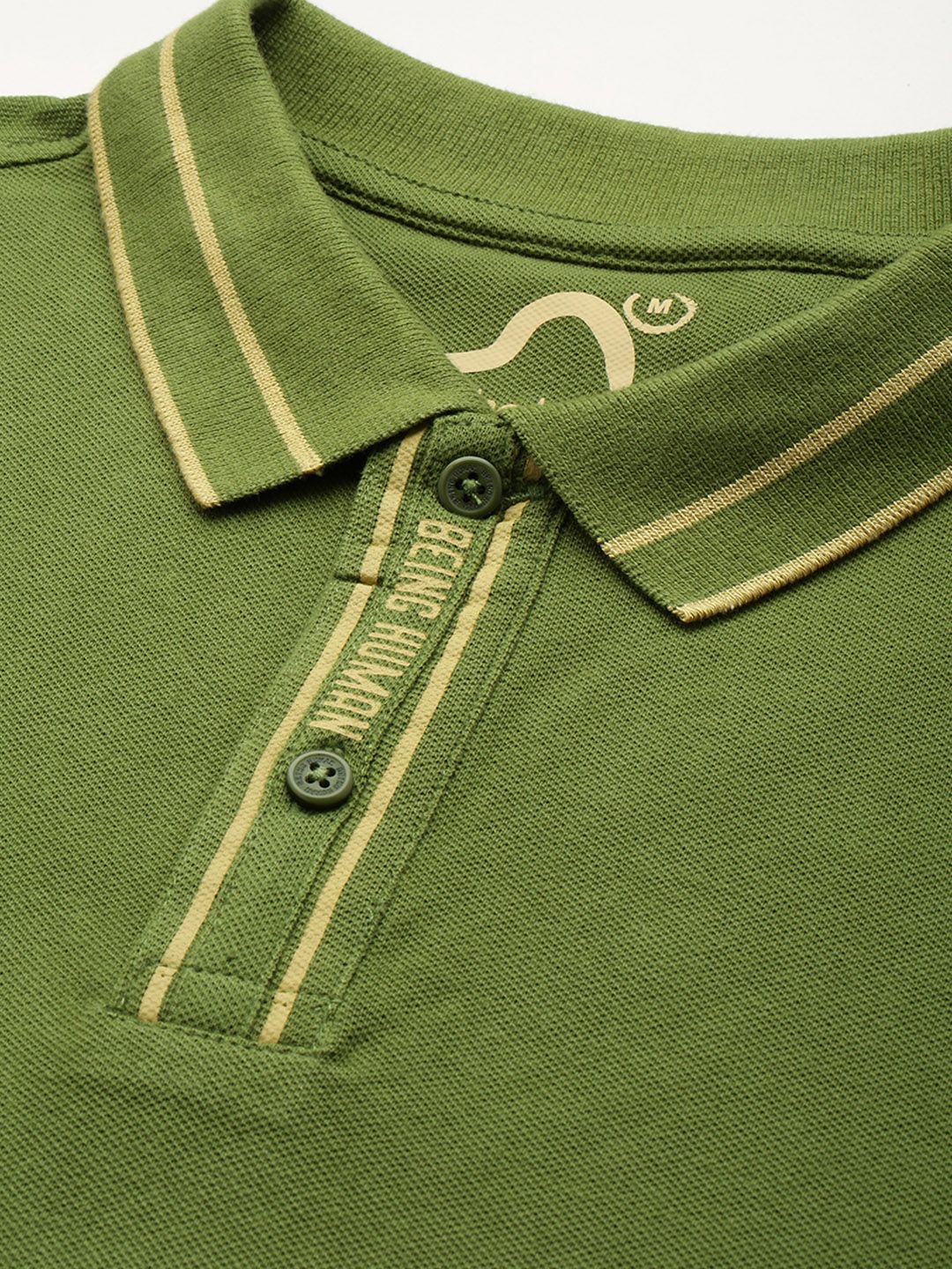 Being Human Pure Cotton Polo Collar Casual T-shirt