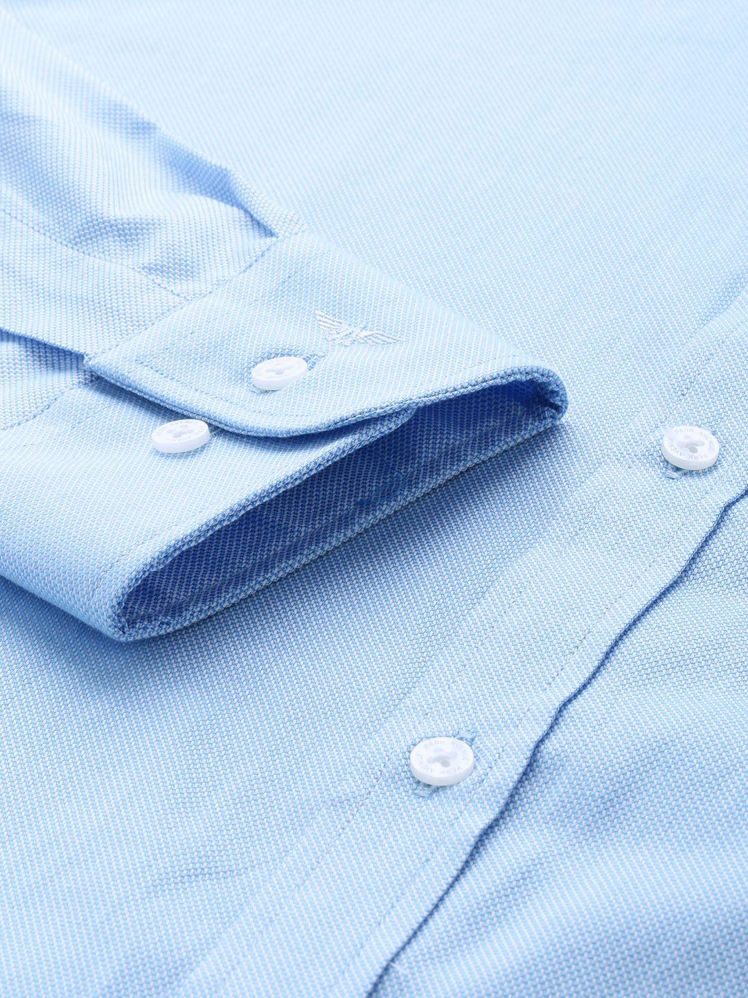 Park Avenue Pure Cotton Self Design Slim Fit Opaque Formal Shirt
