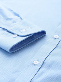 Park Avenue Pure Cotton Self Design Slim Fit Opaque Formal Shirt
