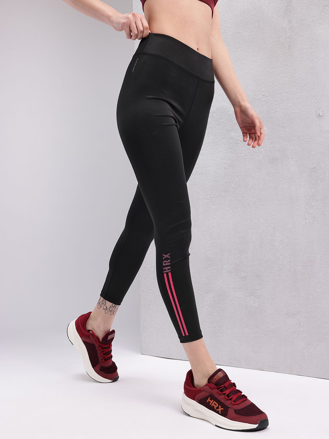 HRX by Hrithik Roshan Women Rapid-Dry Ankle Length Training Tights