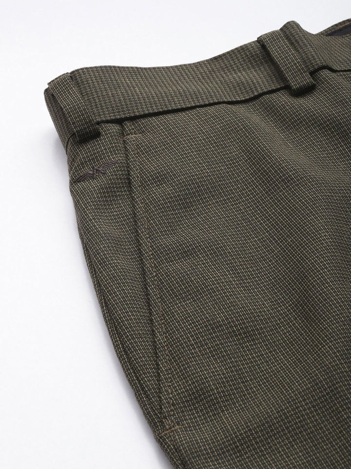 Park Avenue Men Textured Formal Trousers