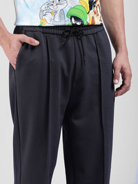 The Indian Garage Co Men Loose Fit Textured Waffle Jogger