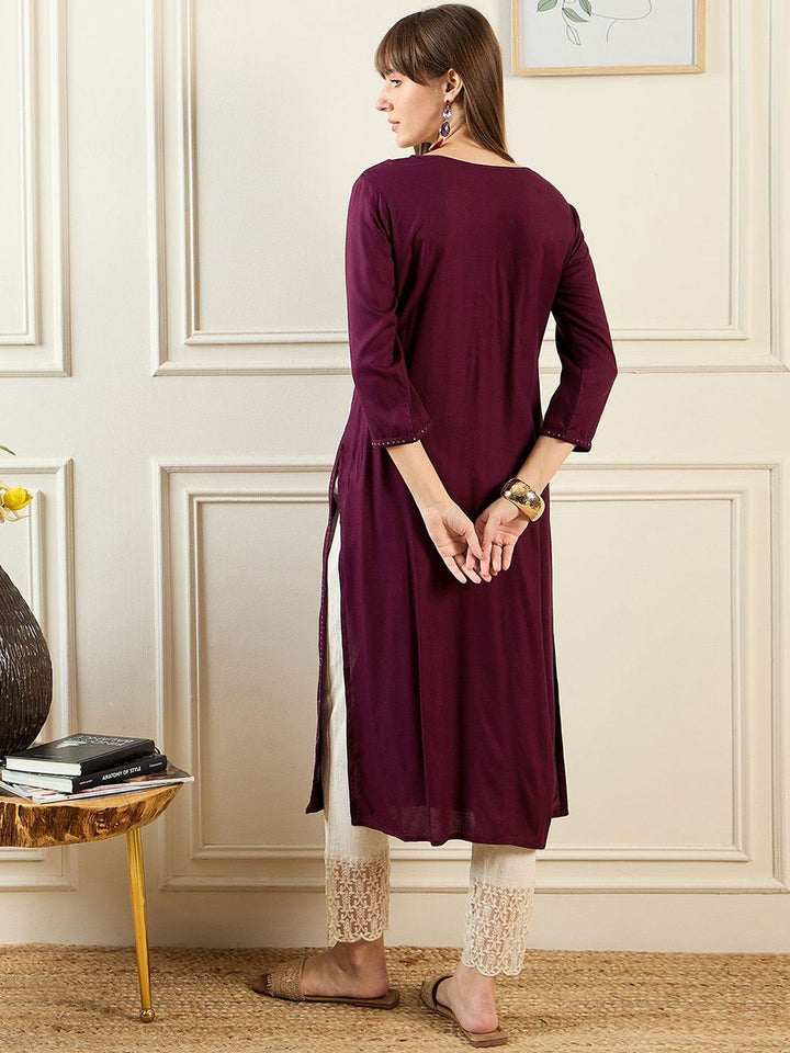 Indo Era Women Ethnic Motifs Embroidered Sequinned Kurta