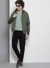 The Indian Garage Co Men Regular Fit Zip-Front Bomber Jacket