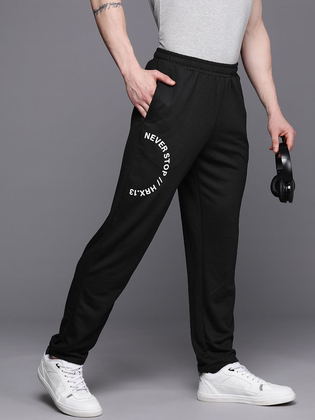 HRX by Hrithik Roshan Men Printed Detail Track Pants