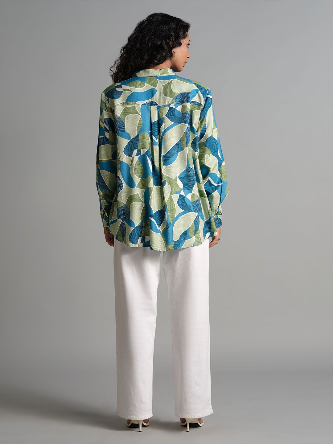 AND Print Blouson Top