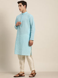 SOJANYA Men Quirky Embroidered Thread Work Kurta