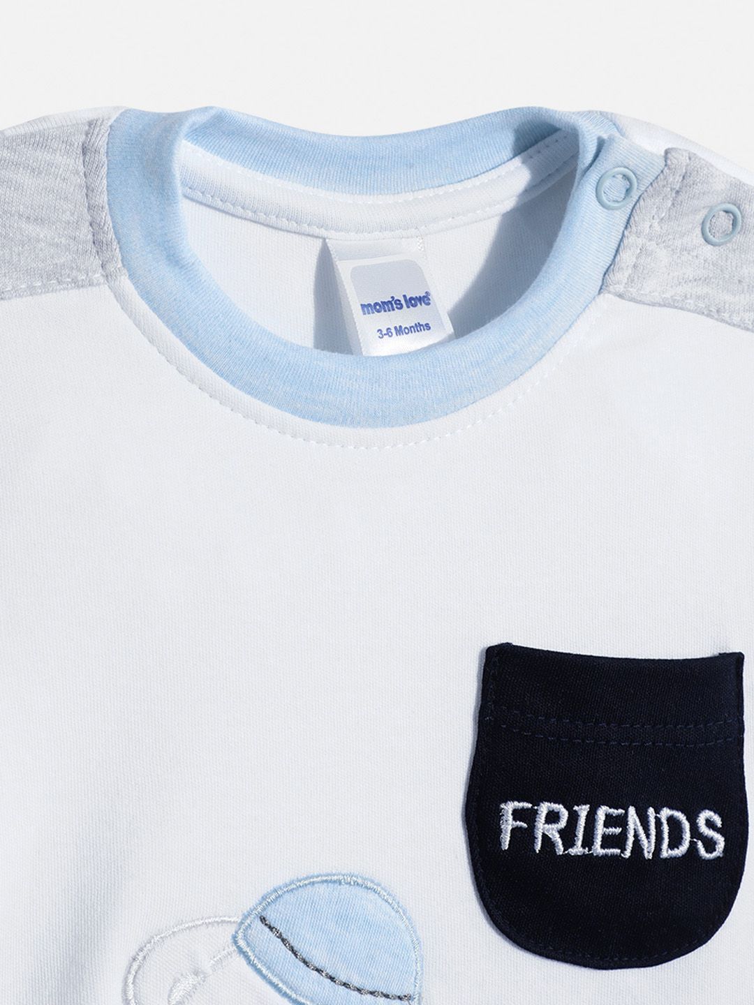 Moms Love Infant Boys Pure Cotton T-shirt with Trousers