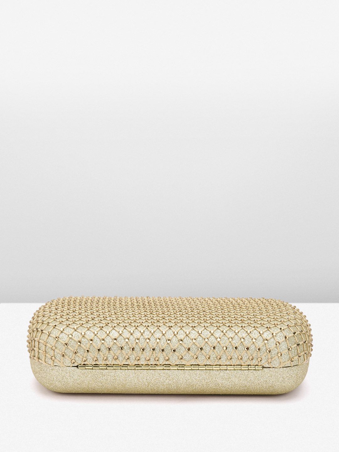 Lino Perros Women Embellished Box Clutch with Glittery Effect