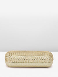 Lino Perros Women Embellished Box Clutch with Glittery Effect