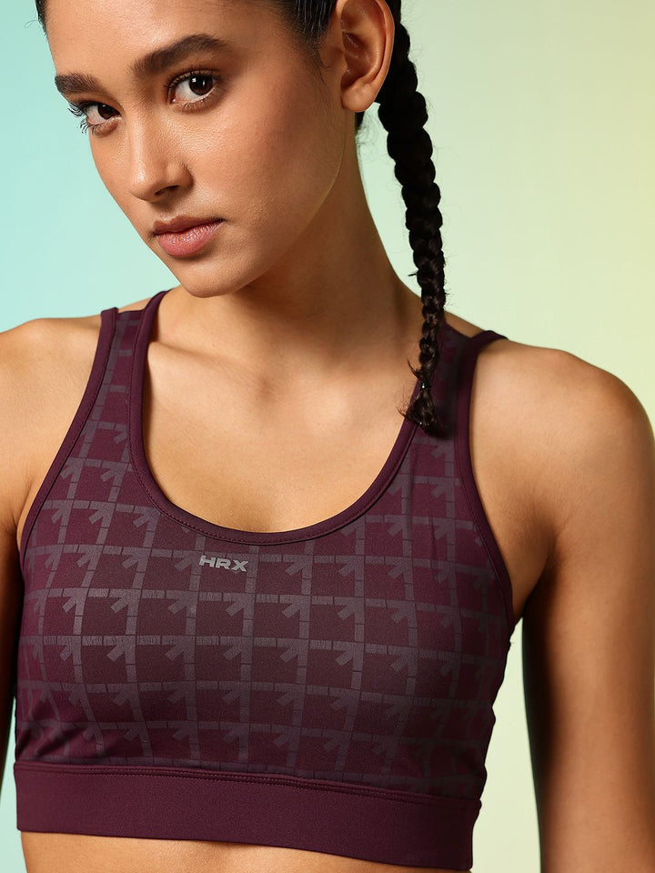 HRX by Hrithik Roshan Brand Logo Printed Rapid-Dry Running Bran