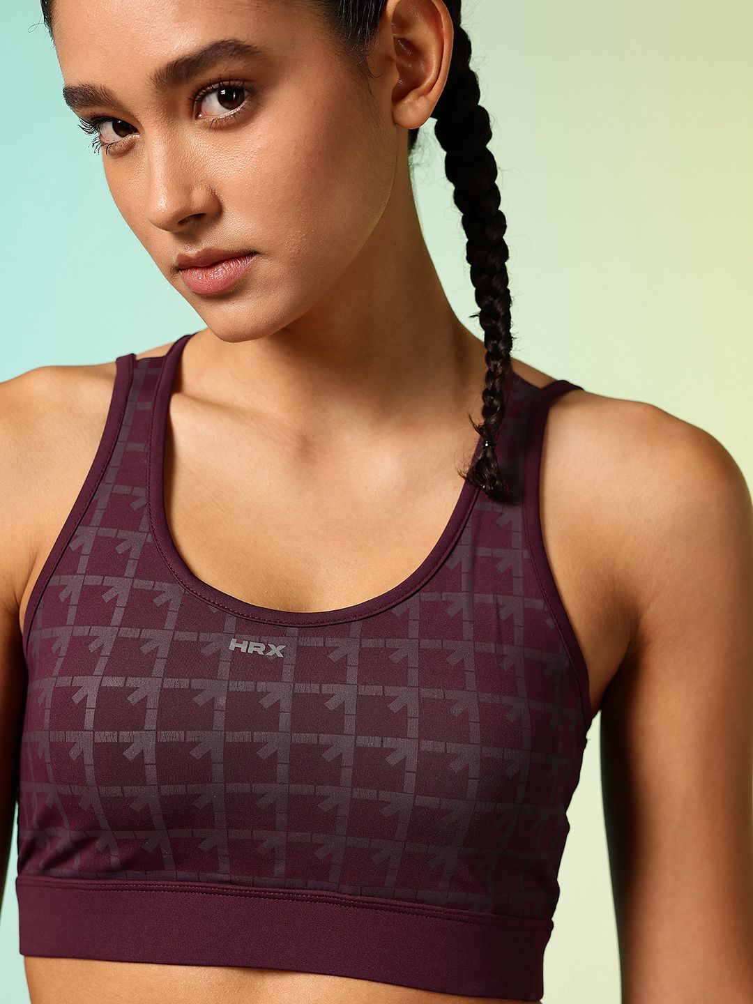 HRX by Hrithik Roshan Brand Logo Printed Rapid-Dry Running Bran