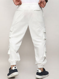 Campus Sutra Men Relaxed Loose Fit Easy Wash Joggers Trousers