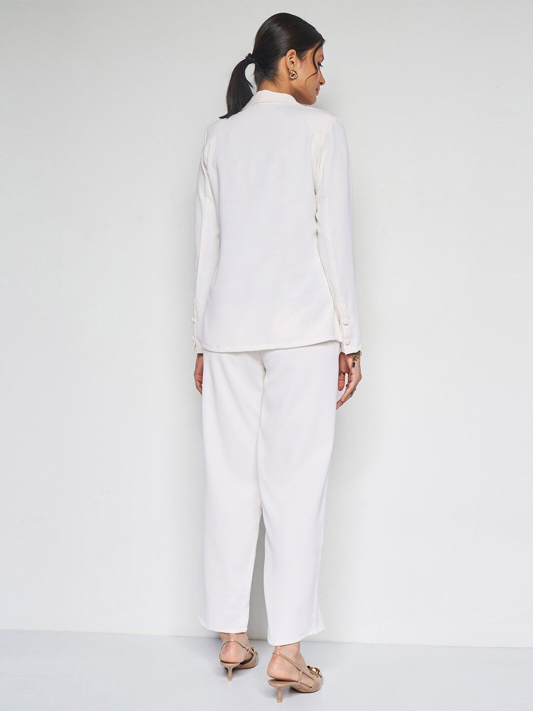 AND Shirt Collar Long Sleeves Top With Trouser
