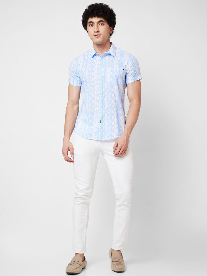 SPYKAR Floral Printed Cotton Shirt