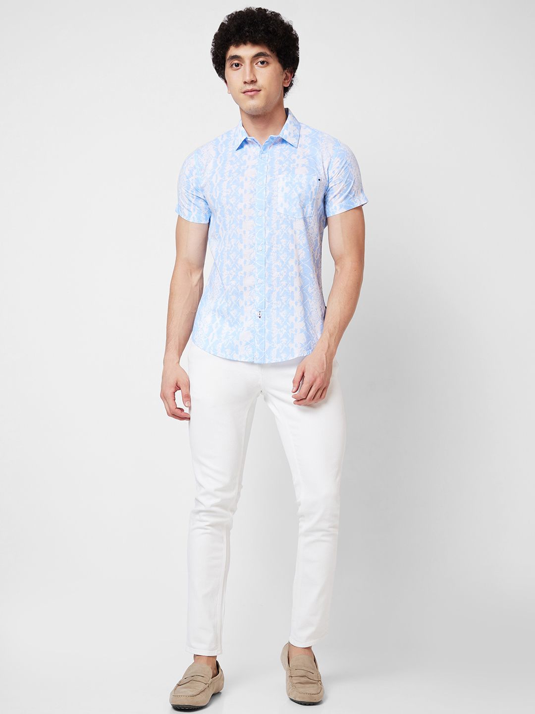 SPYKAR Floral Printed Cotton Shirt