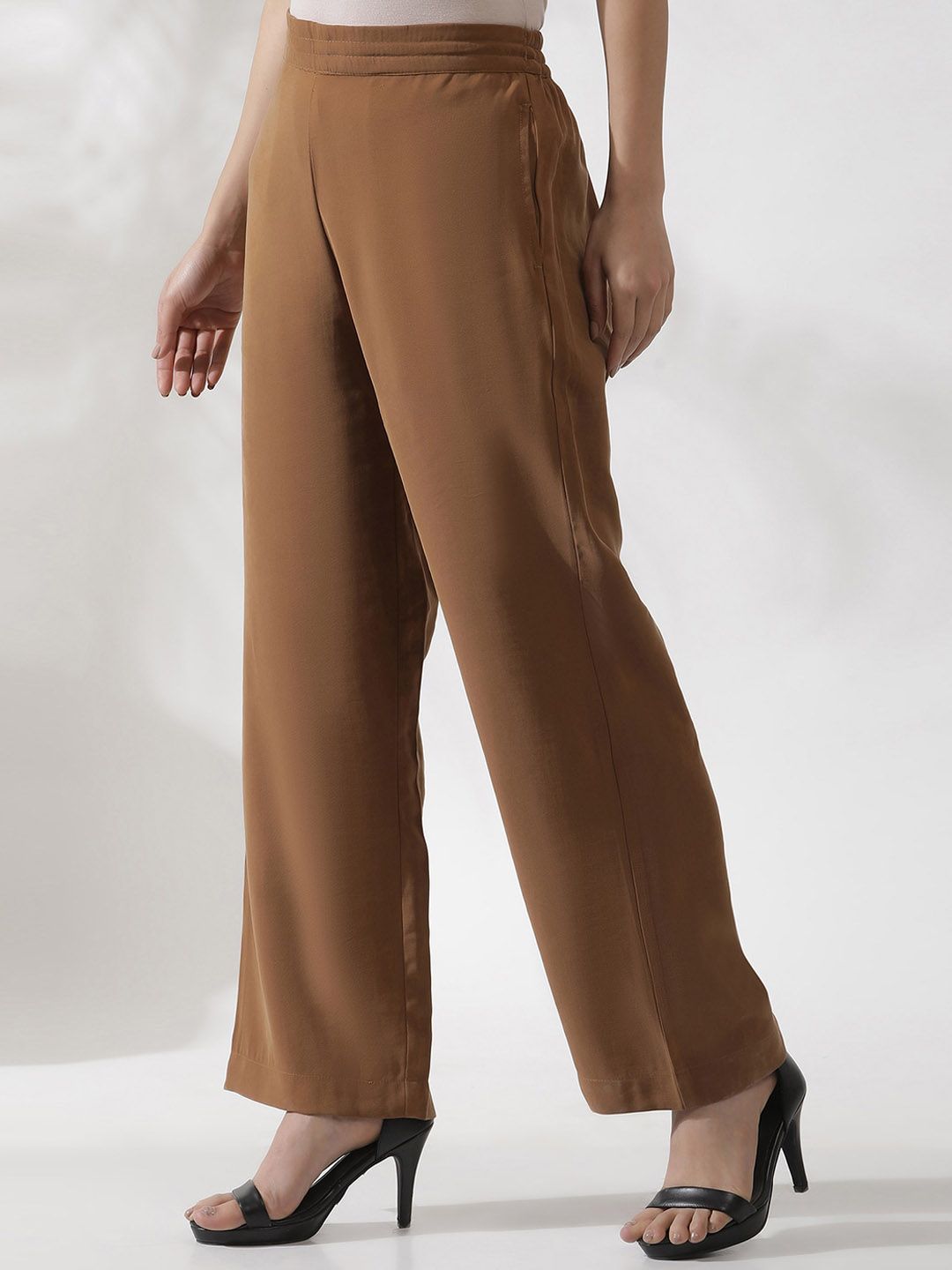 W Women Straight Fit Parallel Trousers