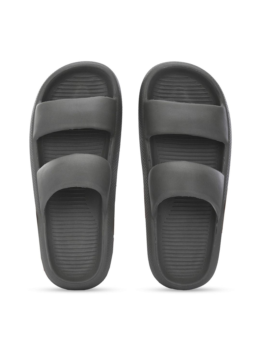 HRX by Hrithik Roshan Men Olive Green Rubber Sliders
