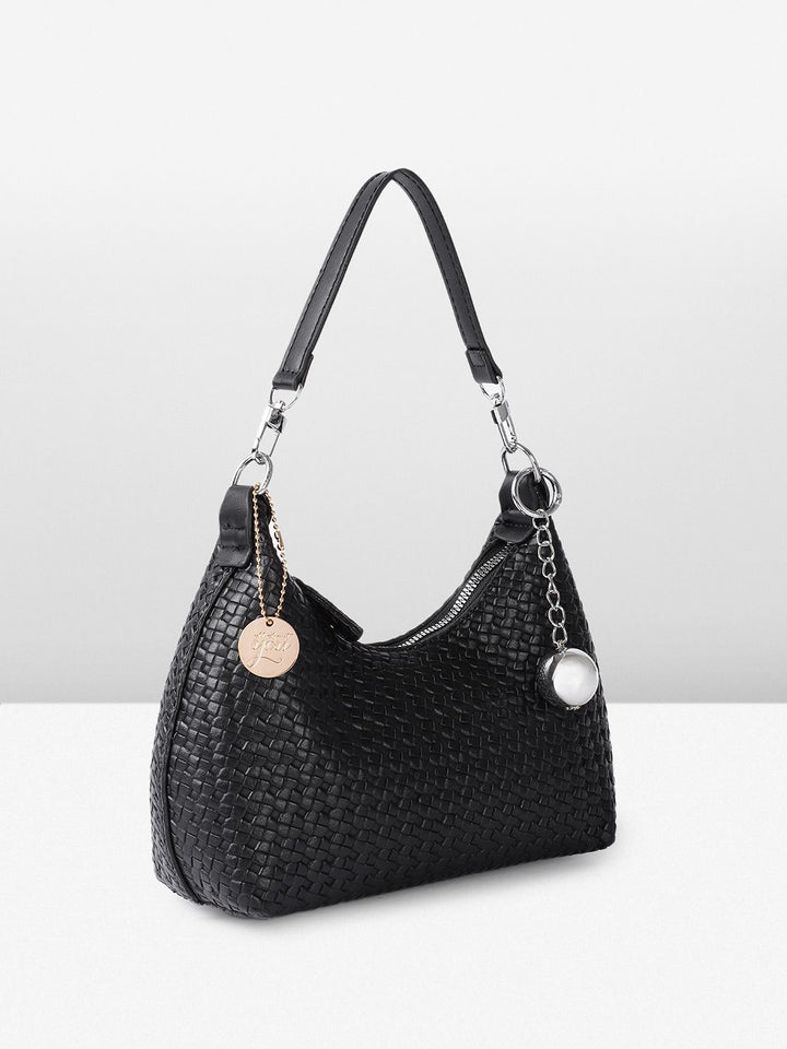 all about you Textured Structured Hobo Bag