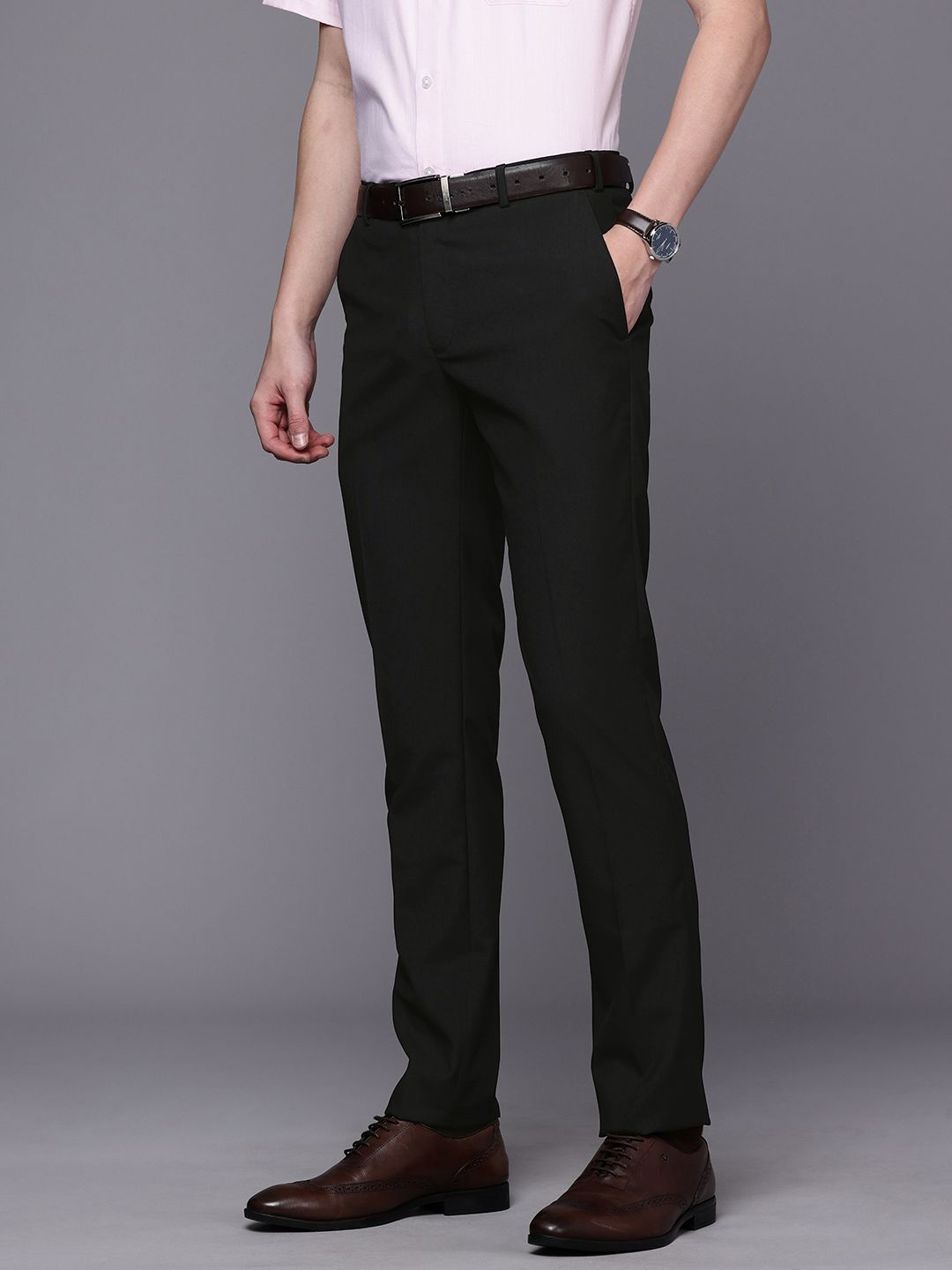 Raymond Men Slim Fit Formal Trousers