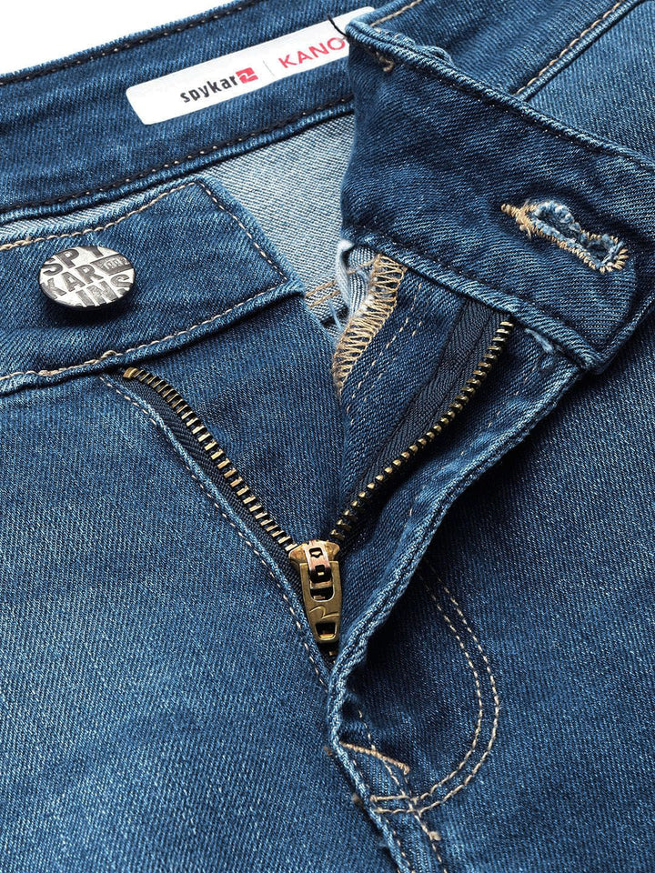 SPYKAR Men Kano Tapered Fit Light Fade Stretchable Jeans