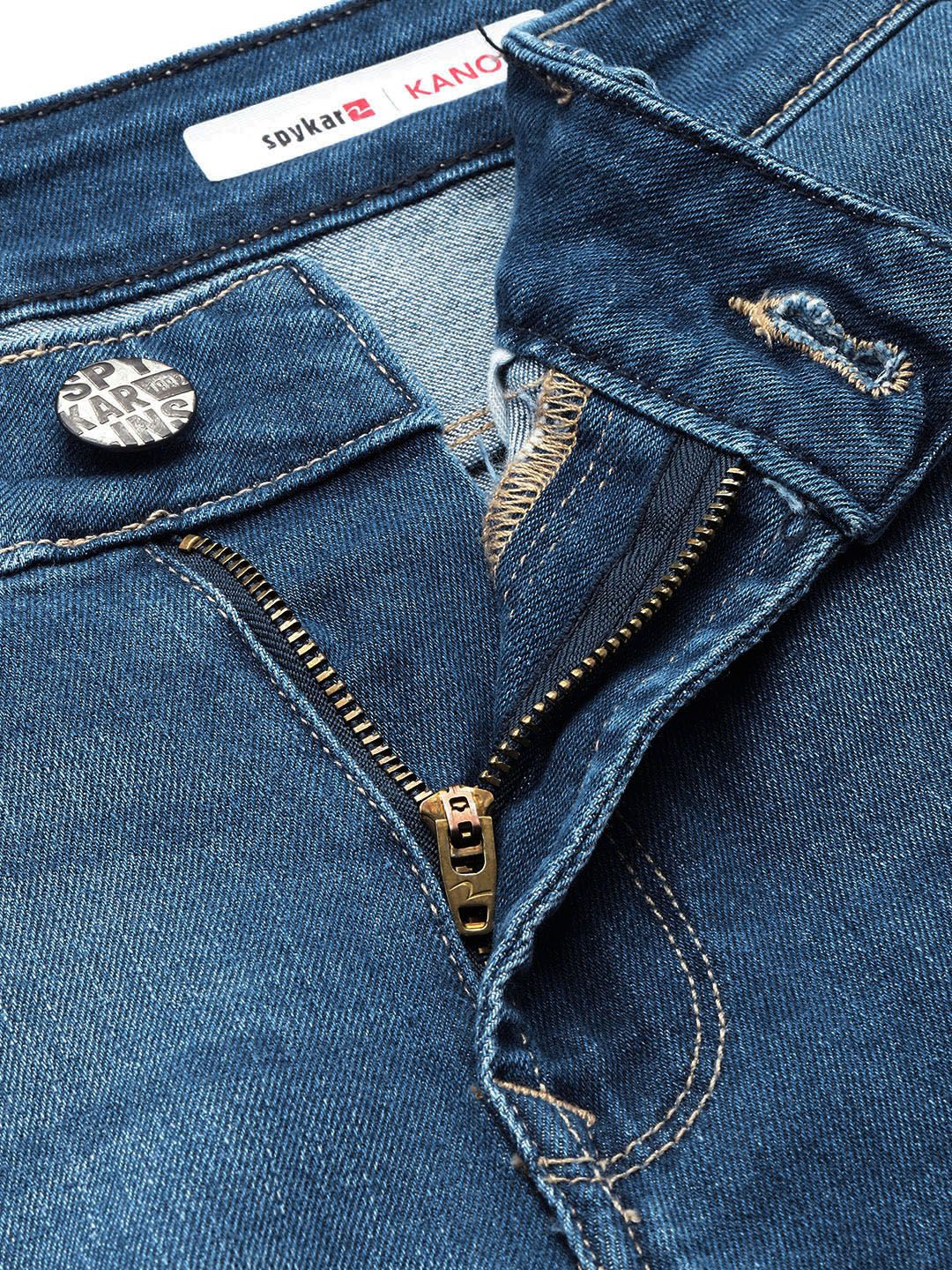 SPYKAR Men Kano Tapered Fit Light Fade Stretchable Jeans