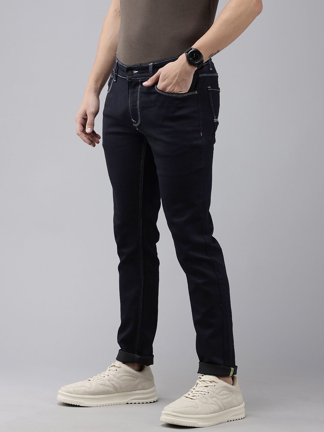 SPYKAR Men Skinny Slim Fit Low-Rise Light Fade Jeans