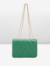 Lino Perros Textured Structured Sling Bag with Quilted Detail