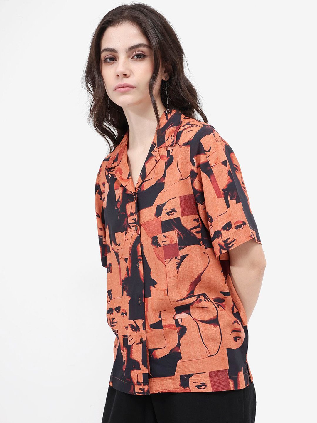 RAREISM Print Cotton Top