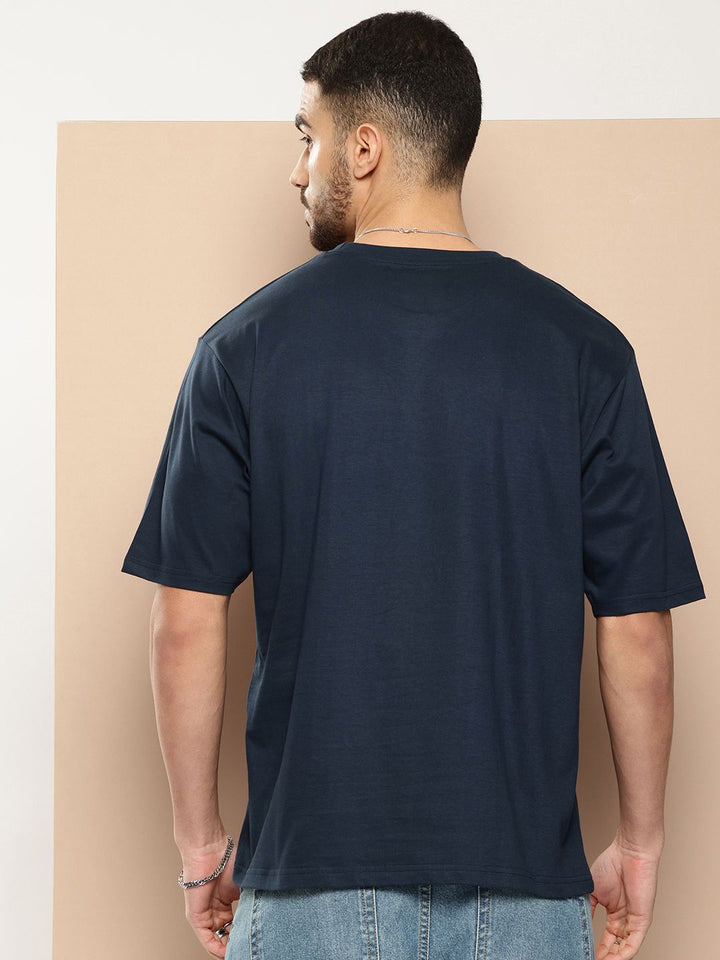 Difference of Opinion Men Printed Oversized Pure Cotton T-shirt
