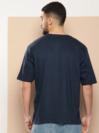 Difference of Opinion Men Printed Oversized Pure Cotton T-shirt