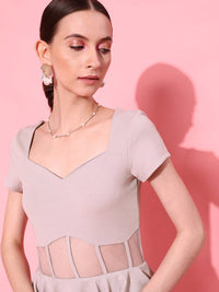 STREET 9 Women Charming Lavender Solid Dress