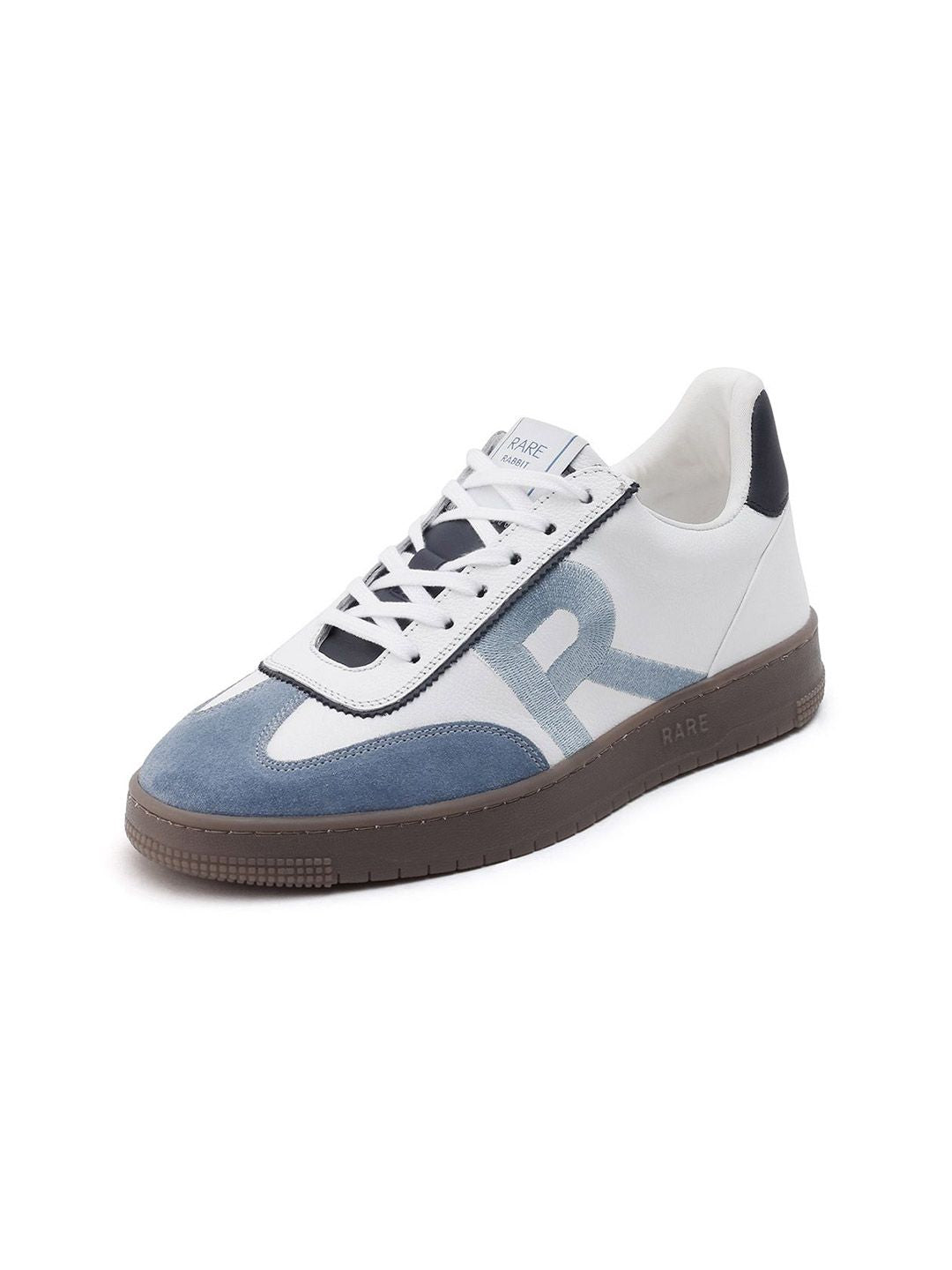 RARE RABBIT Men Printed Leather Sneakers