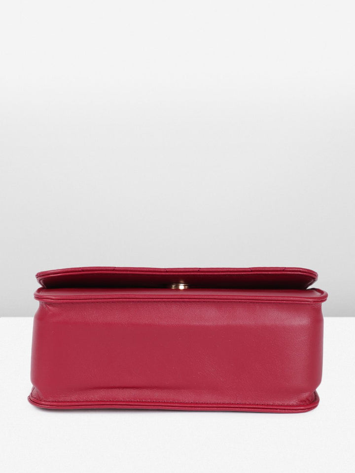 DressBerry Structured Satchel with Quilted Details