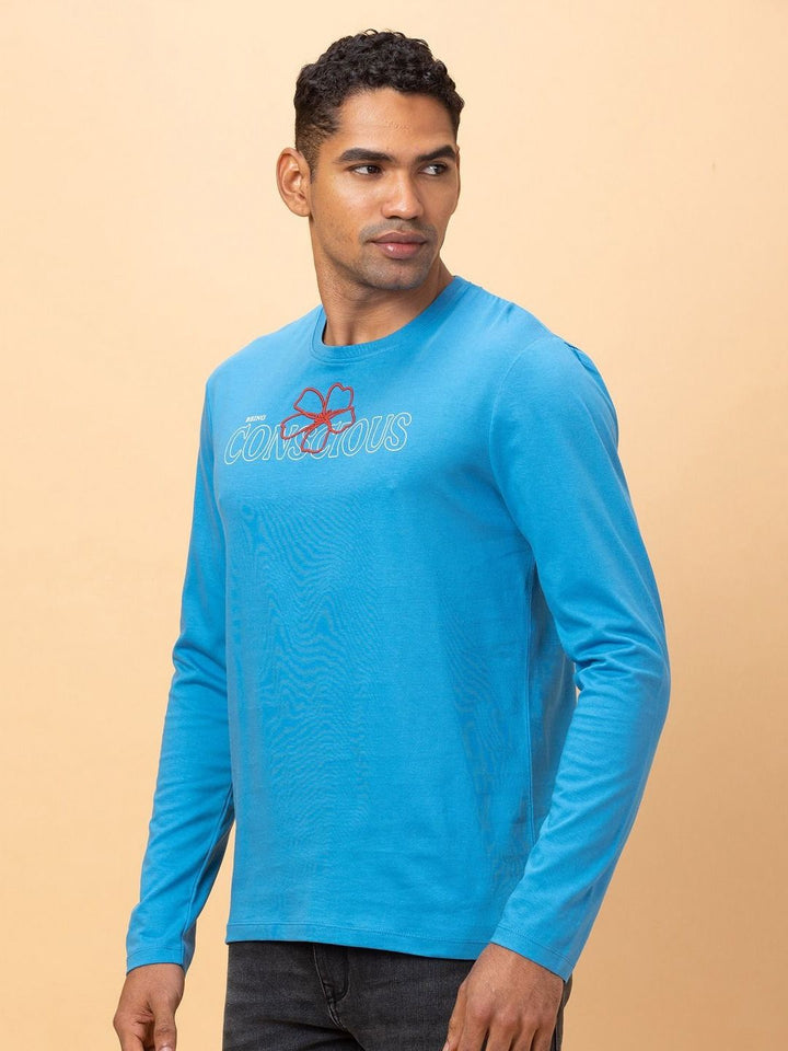 Being Human Men Typography Henley Neck T-shirt