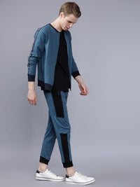 The Indian Garage Co Men Teal Blue Solid Sweatshirt