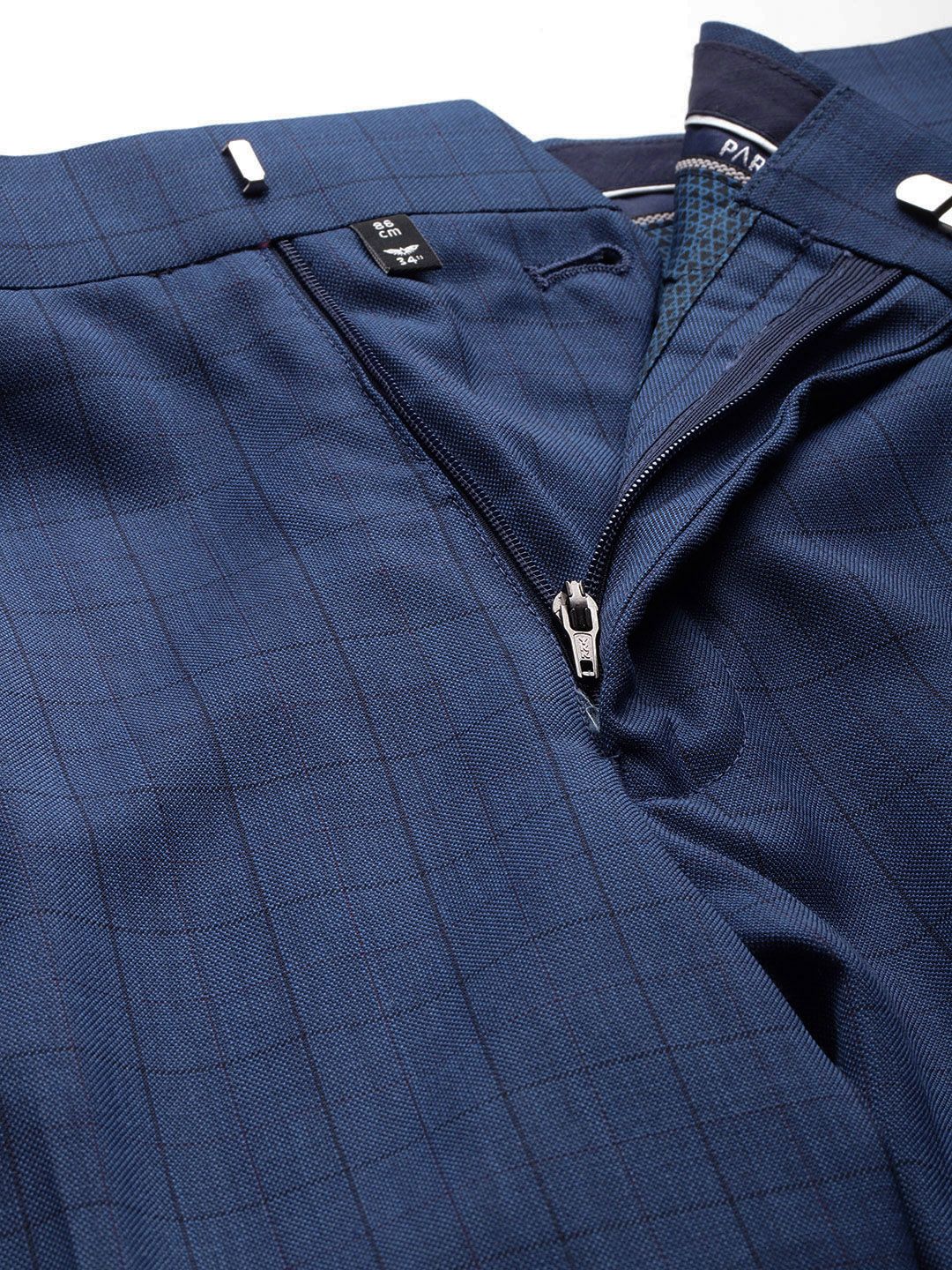 Park Avenue Checked Single-Breasted Super Slim Fit 2-Piece Formal Suit