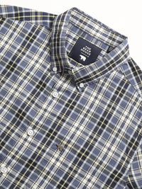 THE BEAR HOUSE Slim Fit Checked Pure Cotton Casual Shirt