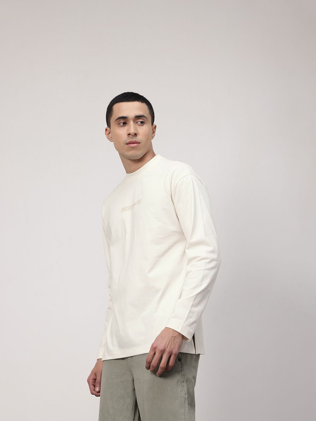 ether Kora Cotton Printed Drop-Shoulder Sleeves Relaxed Fit T-shirt