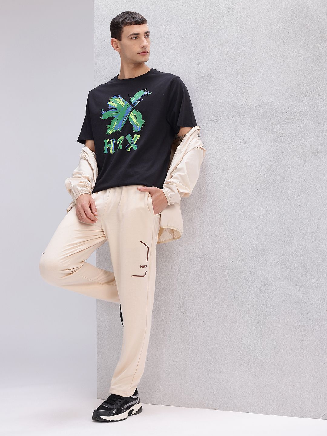 HRX by Hrithik Roshan Brand Logo Print Lifestyle T-shirt