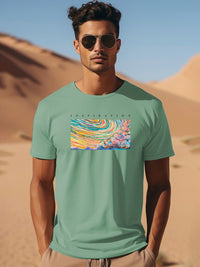 ADRO Typography Printed Round Neck Pure Cotton T-shirt