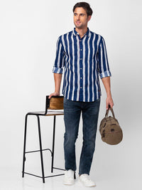 SPYKAR Men Slim Fit Multi Striped Casual Shirt