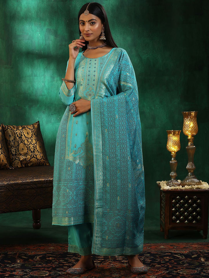 Libas Women Ethnic Motifs Regular Kurta with Trousers & With Dupatta